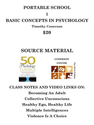 cover image of Portable School 1 Basic Psychology